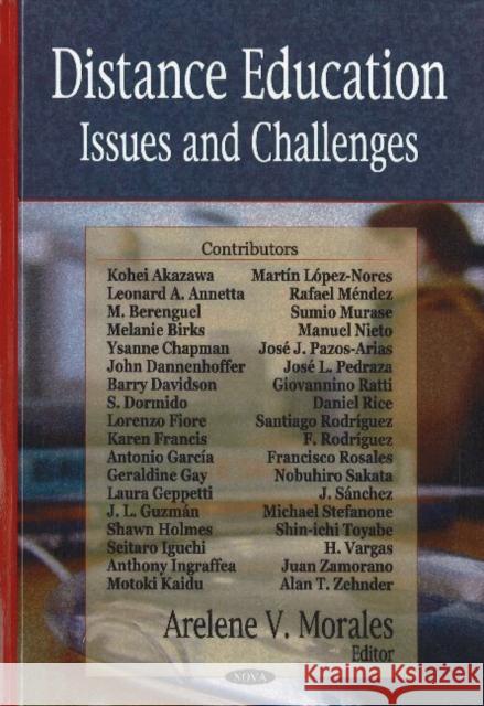 Distance Education: Issues & Challenges Arelene V Morales 9781600218293 Nova Science Publishers Inc