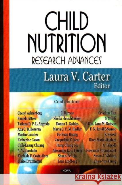 Child Nutrition Research Advances Laura V Carter 9781600218491