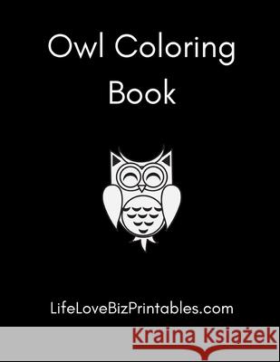 Owl Coloring Book R. Jane 9781600871641