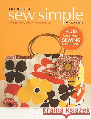 The Best of Sew Simple Magazine Crafts Media 9781601406149 Leisure Arts Inc