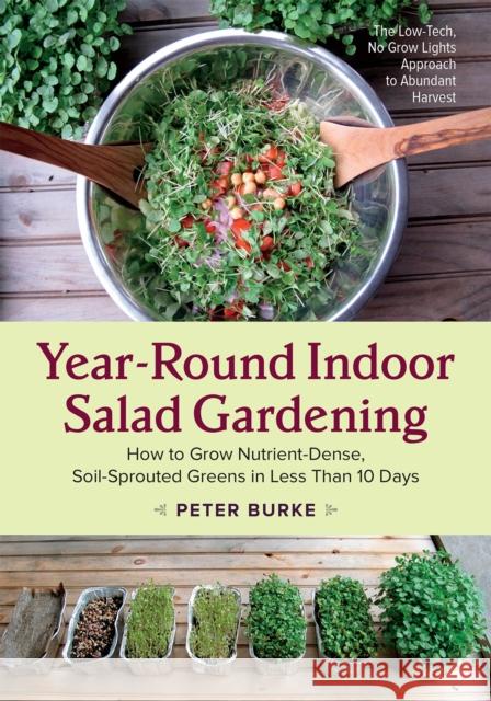 Year-Round Indoor Salad Gardening: How to Grow Nutrient-Dense, Soil-Sprouted Greens in Less Than 10 days Peter Burke 9781603586153 Chelsea Green Publishing Co