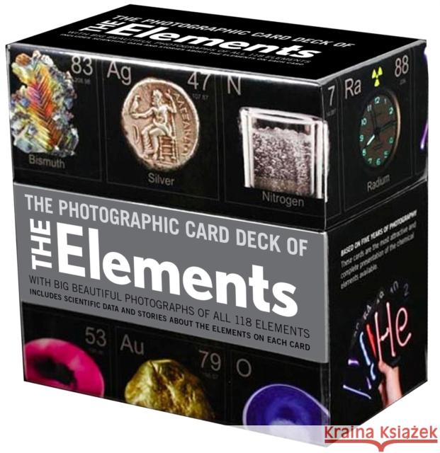 Photographic Card Deck of the Elements: With Big Beautiful Photographs of All 118 Elements in the Periodic Table Gray, Theodore 9781603761987