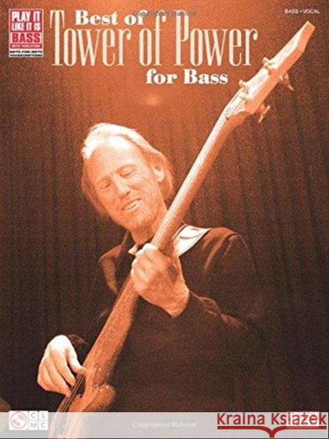 Best of Tower of Power For Bass  9781603780414 Cherry Lane Music Co ,U.S.