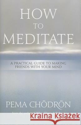 How to Meditate: A Practical Guide to Making Friends with Your Mind Chödrön, Pema 9781604079333