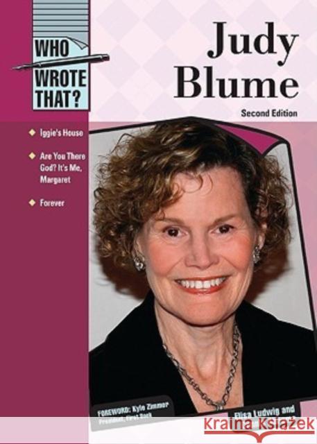 Judy Blume Dennis Abrams                            Elisa Ludwig 9781604133349 Chelsea House Publishers