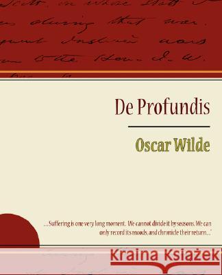 de Profundis - Oscar Wilde Wilde Osca 9781604241280 Book Jungle