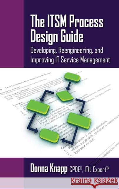 The ITSM Process Design Guide: Developing, Reengineering, and Improving IT Service Management Knapp, Donna 9781604270495 J. Ross Publishing