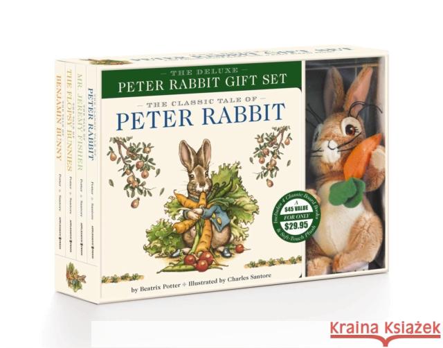 The Peter Rabbit Deluxe Plush Gift Set: The Classic Edition Board Book + Plush Stuffed Animal Toy Rabbit Gift Set Potter, Beatrix 9781604338287