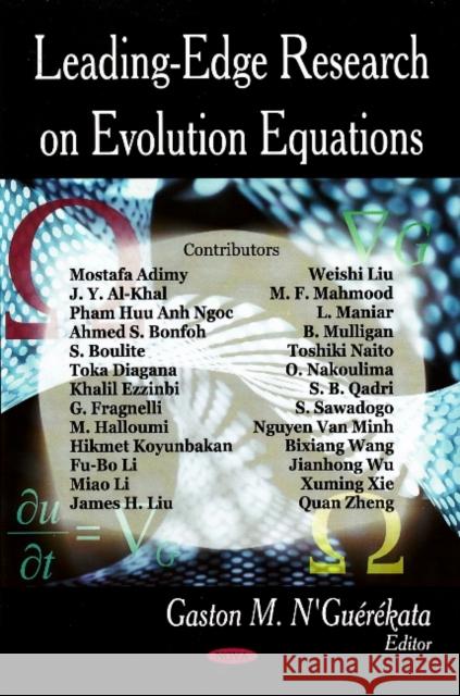 Leading-Edge Research on Evolution Equations Gaston M N'Guérékata 9781604562262
