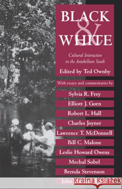 Black and White: Cultural Interaction in the Antebellum South Ownby, Ted 9781604730104 University Press of Mississippi