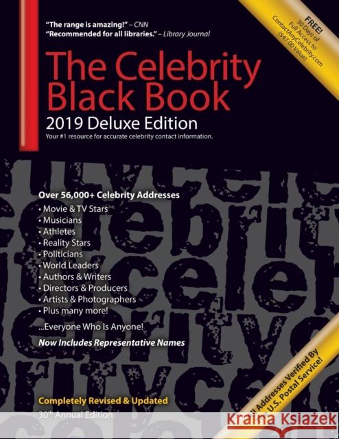 The Celebrity Black Book 2019 (Deluxe Edition): Over 56,000+ Verified Celebrity Addresses for Autographs & Memorabilia, Nonprofit Fundraising, Celebri Contactanycelebrity Com                  Jordan McAuley 9781604870176 Mega Niche Media