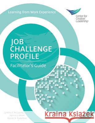 Job Challenge Profile: Facilitator's Guide Cynthia D McCauley, Patricia J Ohlott, Marian N Ruderman 9781604919394