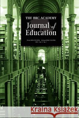 The Brc Academy Journal of Education Brc Wester 9781604978384