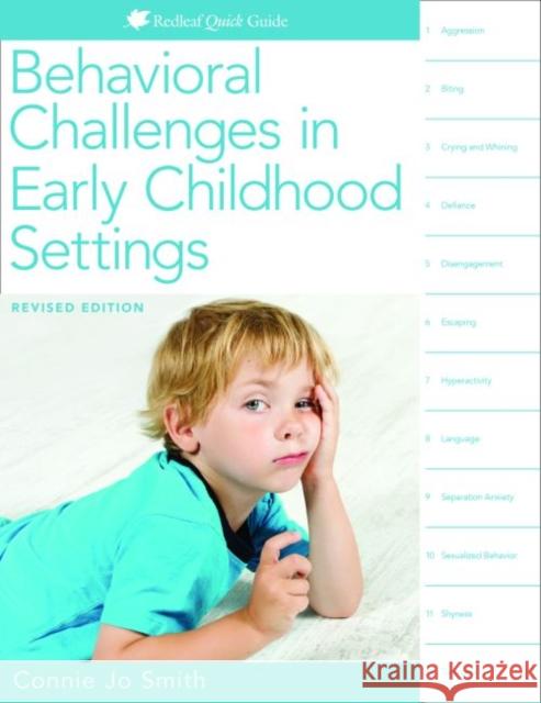 Behavioral Challenges in Early Childhood Settings Connie Jo Smith 9781605545240