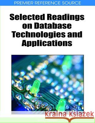 Selected Readings on Database Technologies and Applications Terry Halpin 9781605660981 Information Science Reference