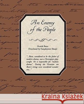 An Enemy of the People Henrik Ibsen 9781605974323 Book Jungle