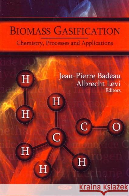 Biomass Gasification: Chemistry, Processes & Applications Jean-Pierre Badeau, Albrecht Levi 9781607414612 Nova Science Publishers Inc