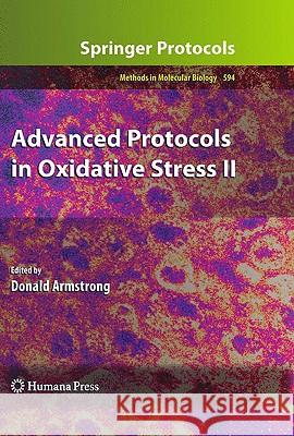 Advanced Protocols in Oxidative Stress II Donald Armstrong 9781607614104