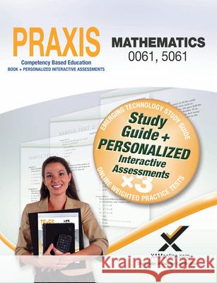 Praxis Mathematics 0061, 5061 Book and Online  9781607873983 Xam Online.com