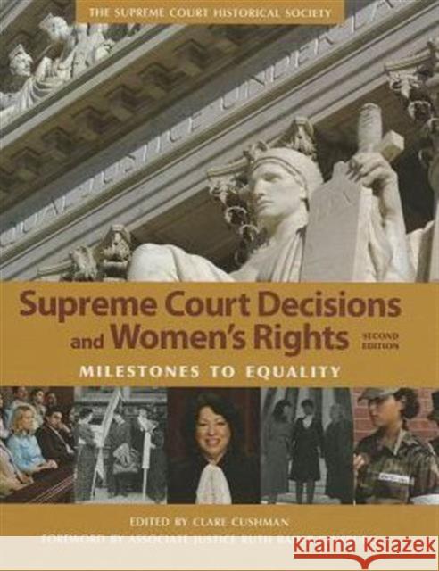 Supreme Court Decisions and Women′s Rights Cushman, Clare 9781608714063