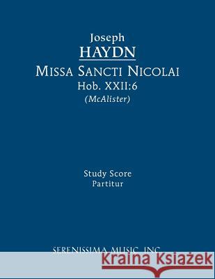 Missa Sancti Nicolai, Hob.XXII.6: Study score Haydn, Joseph 9781608740147