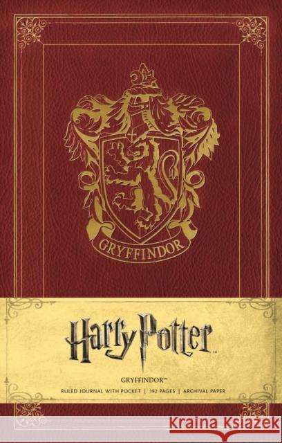 Harry Potter Gryffindor Hardcover Ruled Journal Insight Editions 9781608875603 Insight Editions