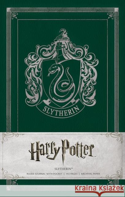 Harry Potter Slytherin Hardcover Ruled Journal Insight Editions 9781608875610 Insight Editions