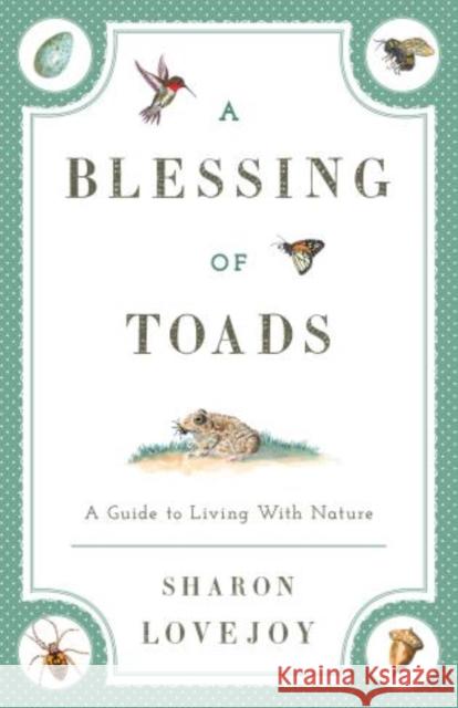 A Blessing of Toads: A Guide to Living with Nature Lovejoy, Sharon 9781608933594 Down East Books