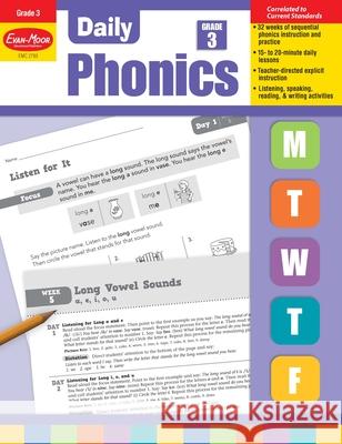 Daily Phonics, Grade 3 Teacher Edition Evan-Moor Corporation 9781609634438 Evan-Moor Educational Publishers