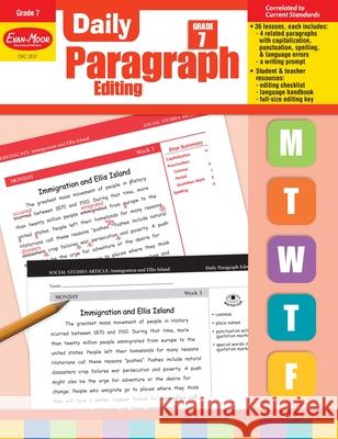 Daily Paragraph Editing Grade 7 Evan-Moor Educational Publishers 9781609638320 Evan-Moor Educational Publishers