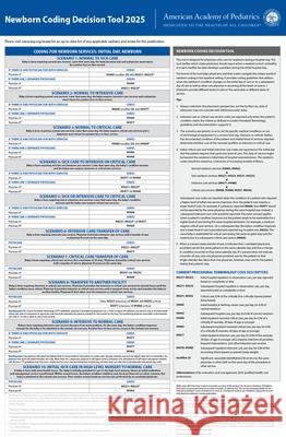 Newborn Coding Decision Tool 2025 Aap Committee on Coding and Nomenclature 9781610027557 American Academy of Pediatrics