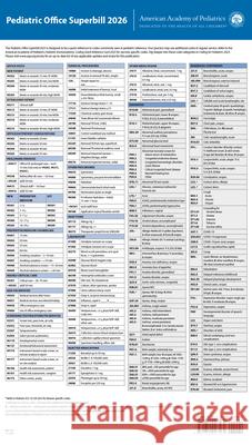 Pediatric Office Superbill 2026 Aap Committee on Coding and Nomenclature 9781610028431 American Academy of Pediatrics