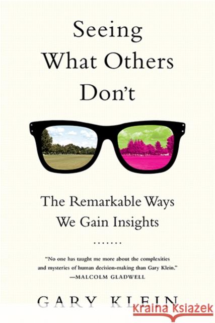 Seeing What Others Don't: The Remarkable Ways We Gain Insights Klein, Gary 9781610393829 PublicAffairs
