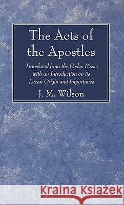 The Acts of the Apostles J. M. Wilson 9781610971232 Wipf & Stock Publishers