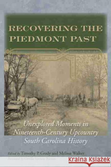 Recovering the Piedmont Past: Unexplored Moments in Nineteenth-Century Upcountry South Carolina History Timothy P. Grady Melissa Walker 9781611172539