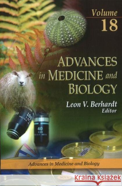 Advances in Medicine & Biology: Volume 18 Leon V Berhardt 9781611227918 Nova Science Publishers Inc