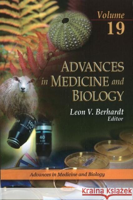 Advances in Medicine & Biology: Volume 19 Leon V Berhardt 9781611227987 Nova Science Publishers Inc