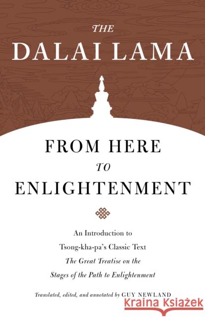 From Here to Enlightenment: An Introduction to Tsong-kha-pa's Classic Text. The Great Treatise on the Stages of the Path to Enlightenment Dalai Lama 9781611809343 Shambhala Publications Inc