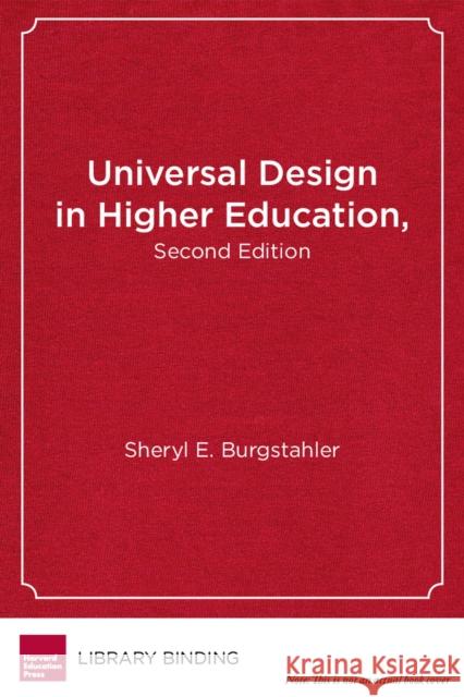 Universal Design in Higher Education, Second Edition: From Principles to Practice Burgstahler, Sheryl E. 9781612508177