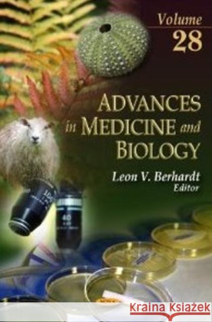 Advances in Medicine & Biology: Volume 28 Leon V Berhardt 9781613243596 Nova Science Publishers Inc