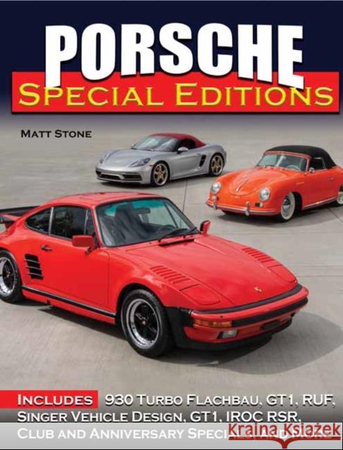 Porsche Special Editions Matt Stone 9781613257005 Cartech