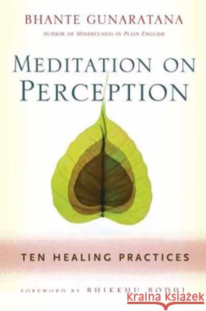 Meditation on Perception: Ten Healing Practices to Cultivate Mindfulness Henepola Gunaratana 9781614290858 Wisdom Publications,U.S.