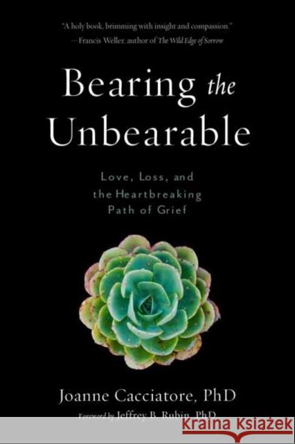 Bearing the Unbearable: Love, Loss, and the Heartbreaking Path of Grief Joanne Cacciatore Jeffrey Rubin 9781614292968 Wisdom Publications