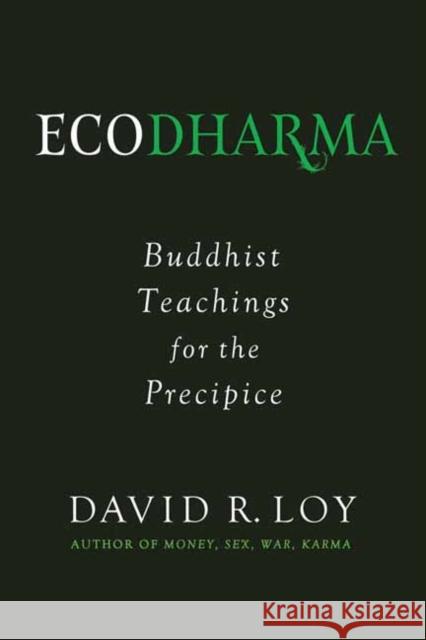 Ecodharma: Buddhist Teaching for the Precipice David Loy 9781614293828 Wisdom Publications,U.S.