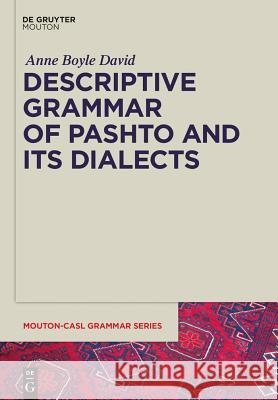 Descriptive Grammar of Pashto and its Dialects Anne David, Claudia Brugman 9781614513032 De Gruyter
