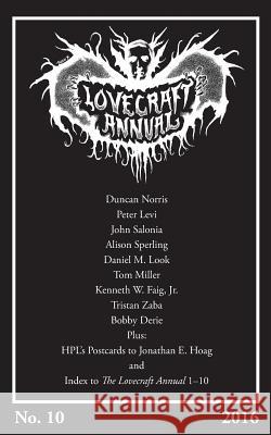 Lovecraft Annual No. 10 (2016) Author S T Joshi 9781614981800