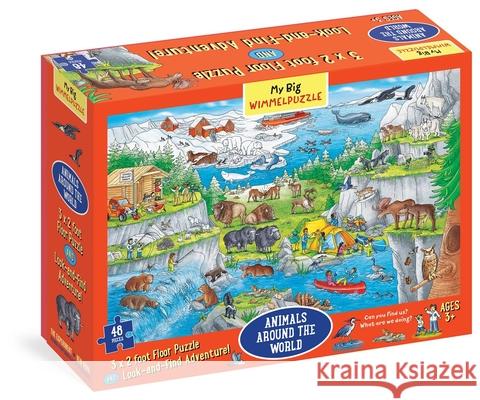 My Big Wimmelpuzzle--Animals Around the World Floor Puzzle, 48-Piece (Children's Puzzles, Ages 3 and Up) Lohr, Stefan 9781615197736