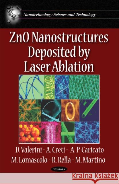 ZnO Nanostructures Deposited by Laser Ablation D Valerini 9781616680343 Nova Science Publishers Inc