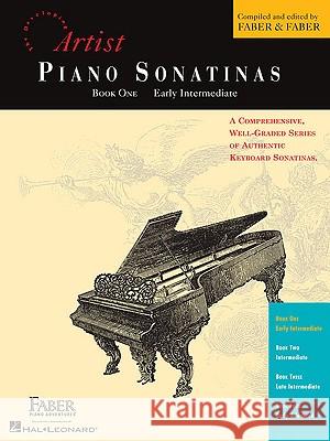 Artist Piano Sonatinas, Book One, Early Intermediate Randall Faber Nancy Faber 9781616771102 Faber Piano Adventures