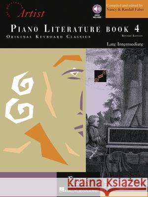 Piano Adventures  Literature Book 4: Developing Artist Original Keyboard Classics Nancy Faber, Randall Faber 9781616772826
